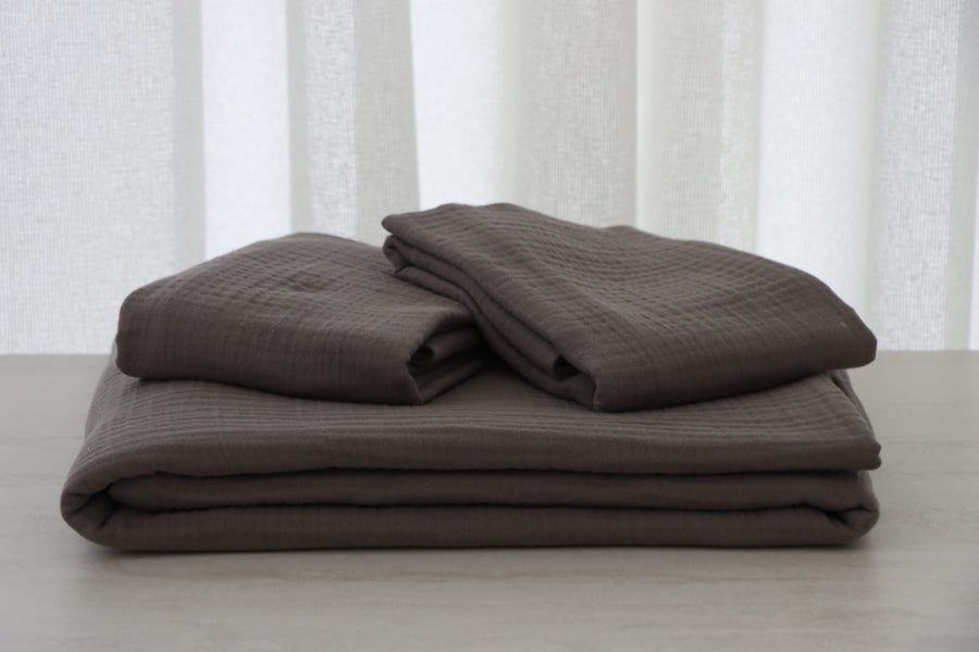 Füme Müslin Yastık Kılıfı 2’li Set