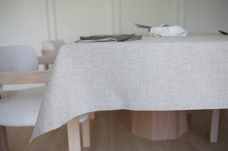 Keten Dokulu Vizon Masa Örtüsü 1.40x2.40