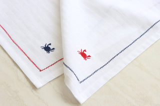 Yengeç Nakışlı Müslin Peçete 2’li Set