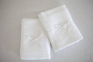 Beyaz Müslin Yastık Kılıfı 2’li Set