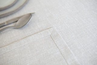 Keten Dokulu Vizon Masa Örtüsü 1.40x2.40