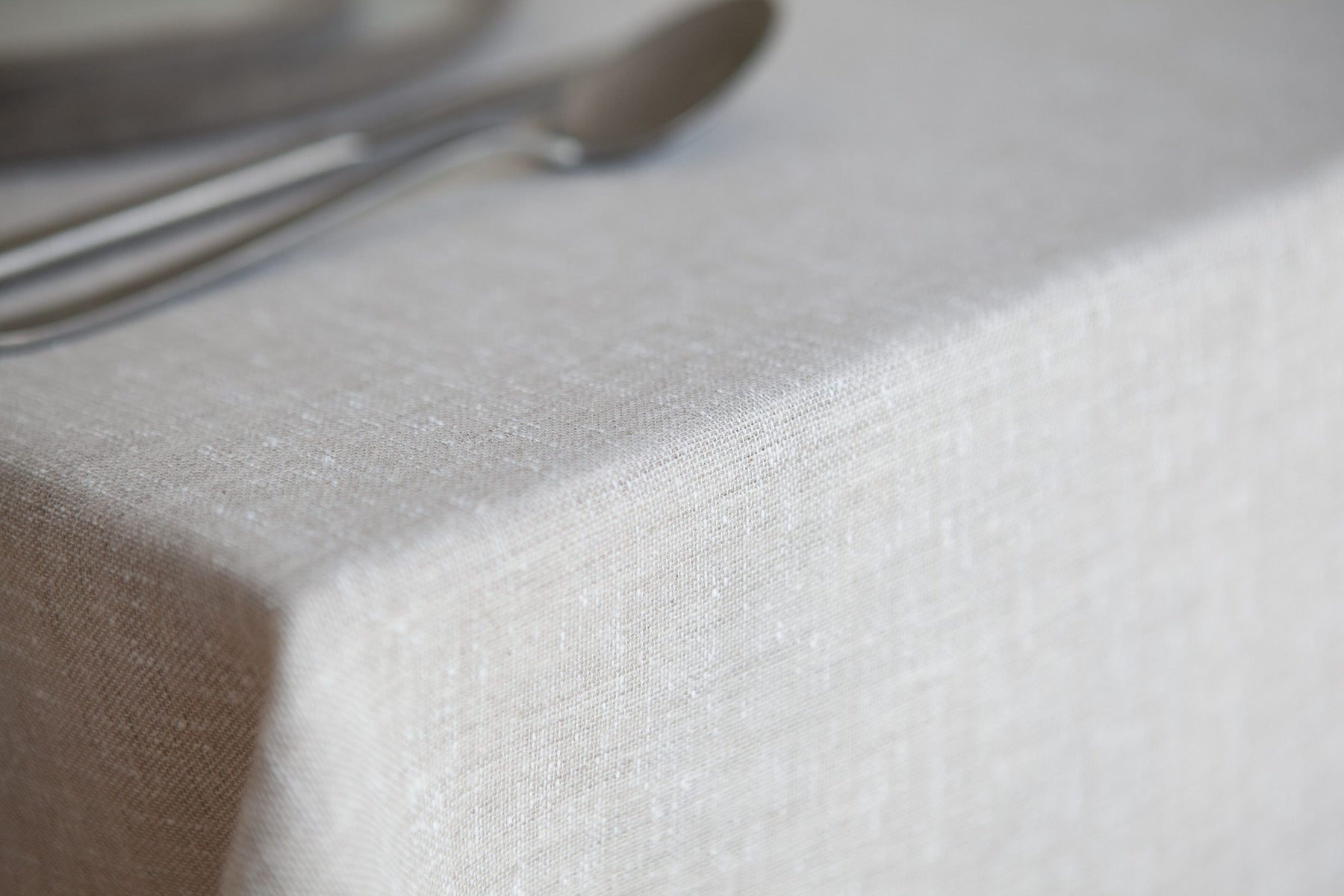 Keten Dokulu Vizon Masa Örtüsü 1.40x2.40