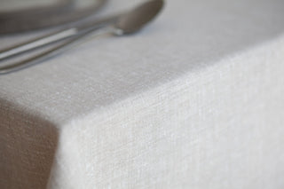 Keten Dokulu Vizon Masa Örtüsü 1.40x2.40