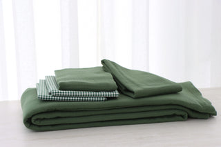 Yeşil Müslin Yastık Kılıfı 2’li Set