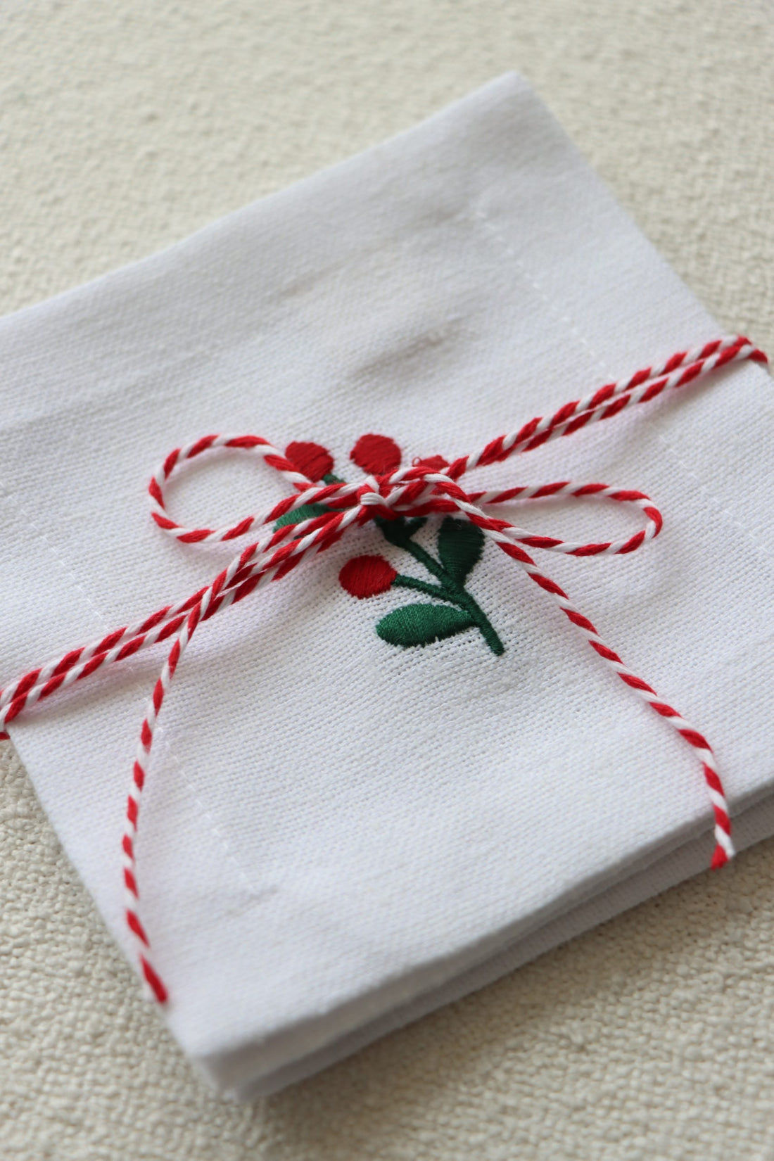 Kokina İşlemeli Bardak Altlığı 4’lü Set