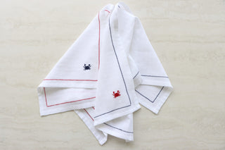 Yengeç Nakışlı Müslin Peçete 2’li Set