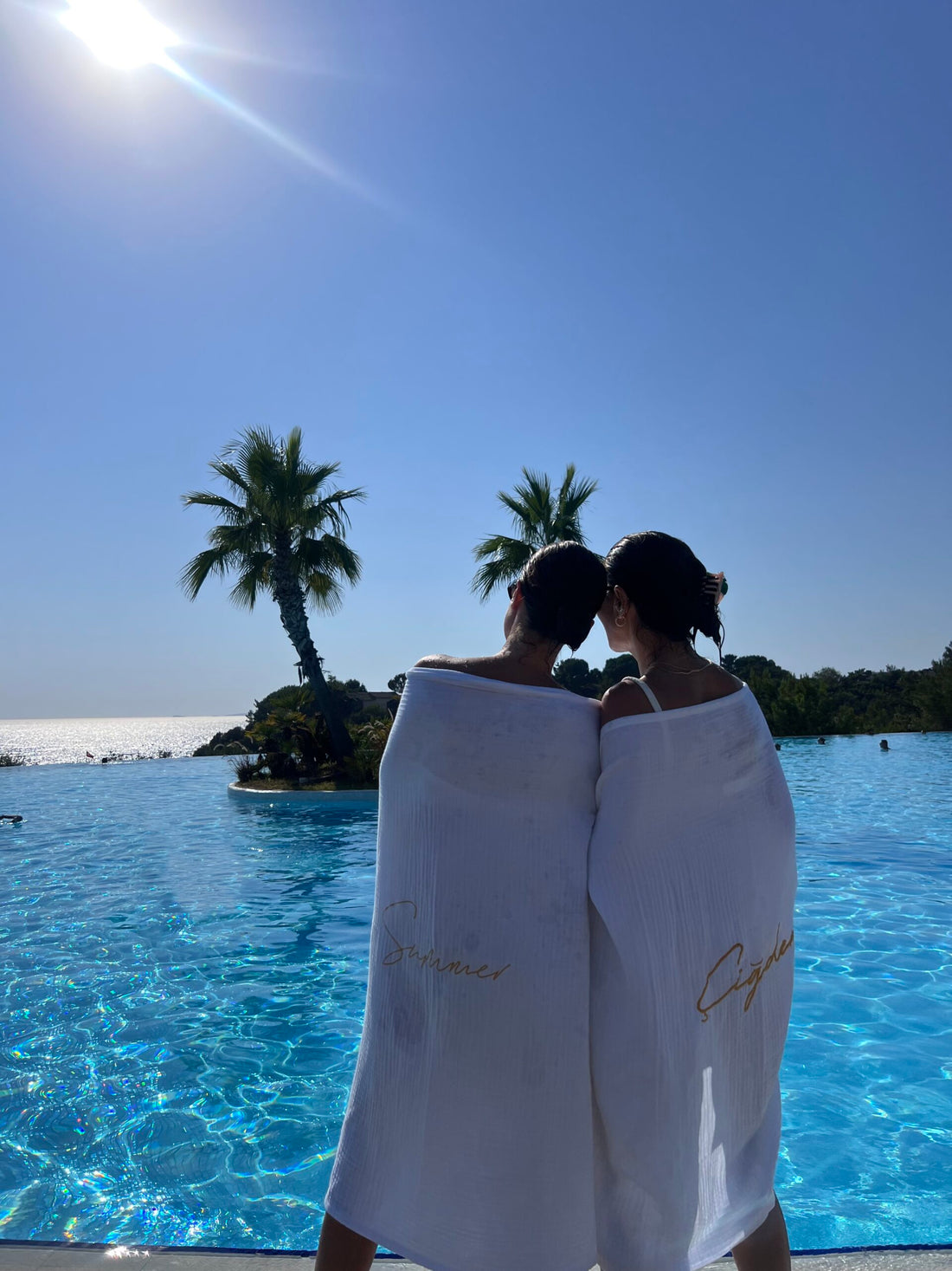 Summer Nakışlı Müslin Plaj Havlu Seti