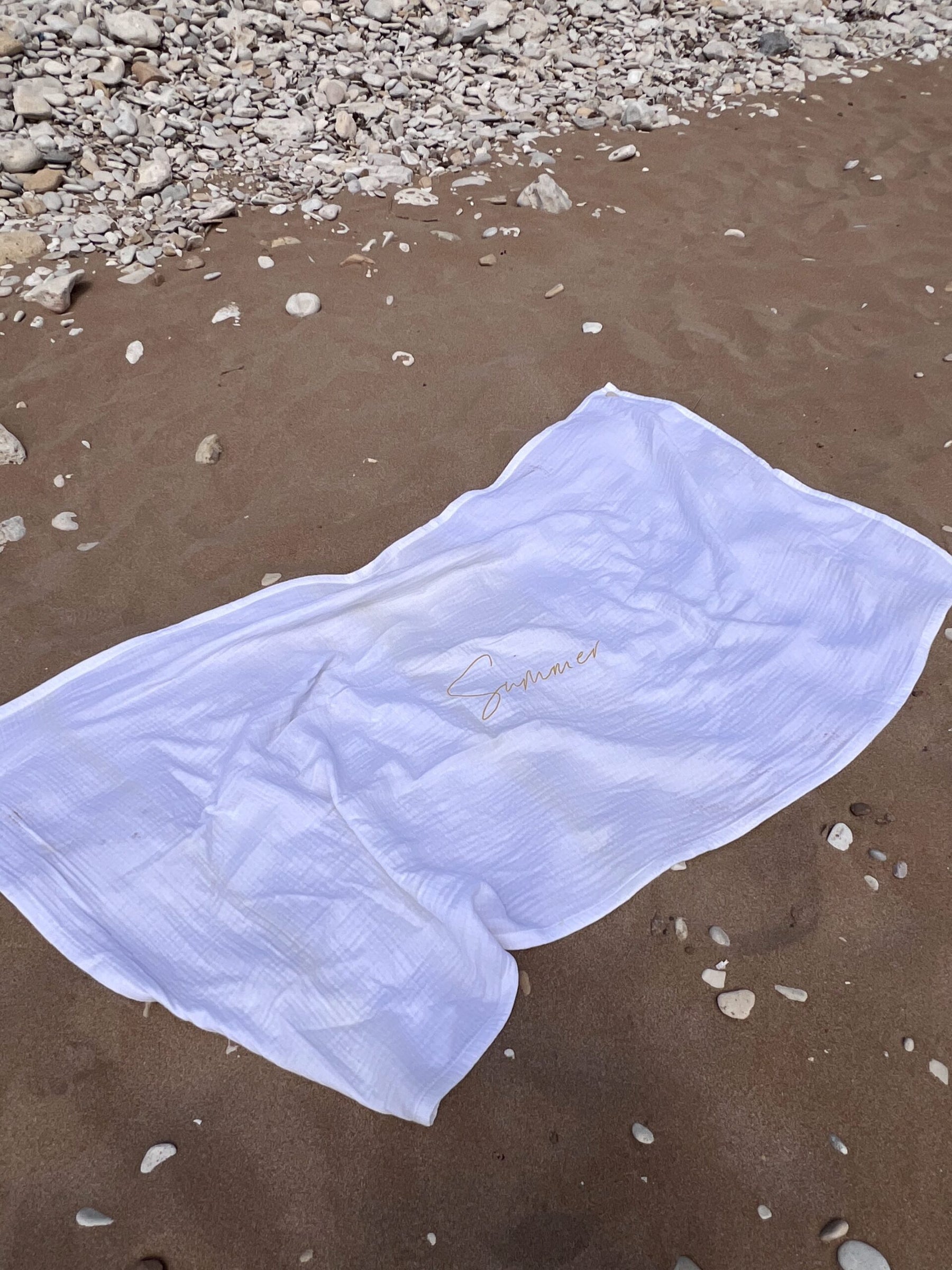 Summer Nakışlı Müslin Plaj Havlu Seti