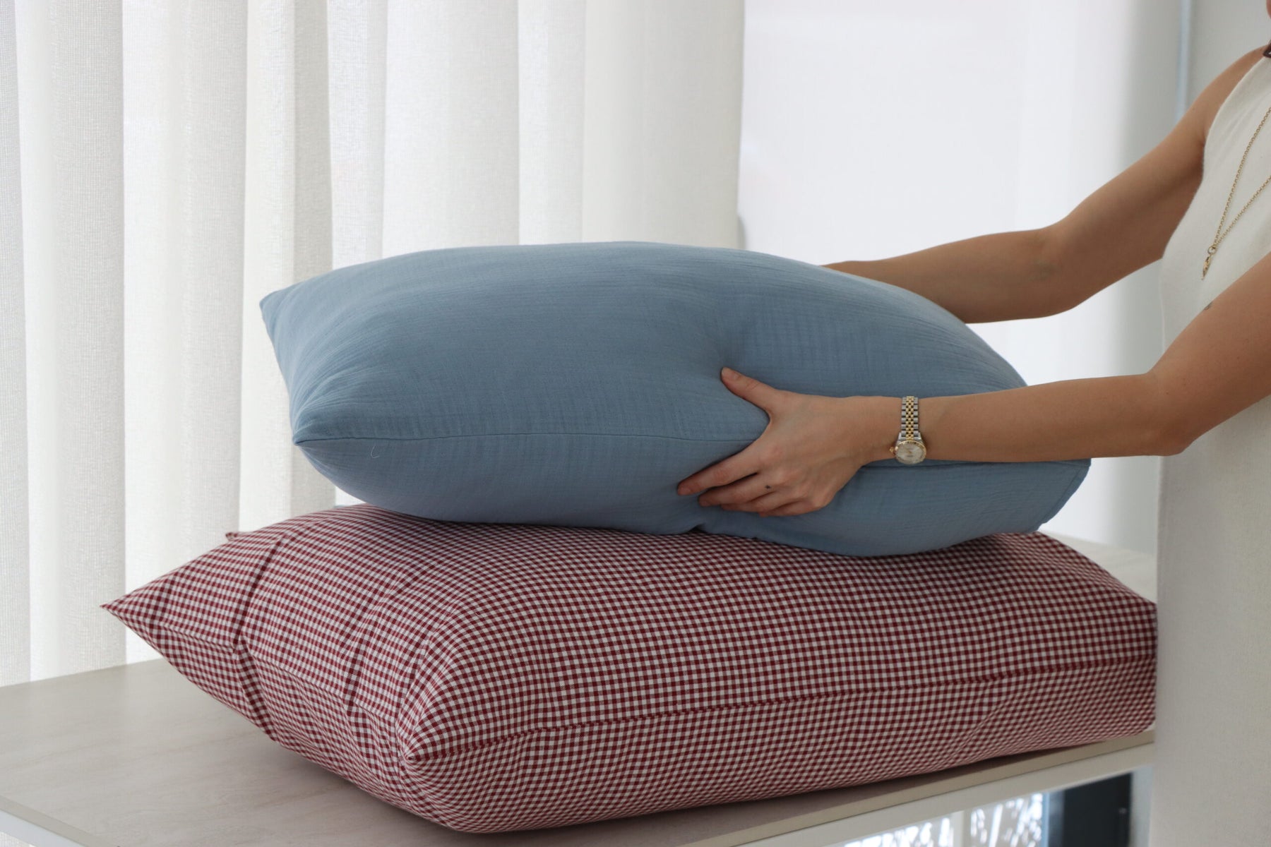 Mavi Müslin Nevresim Seti