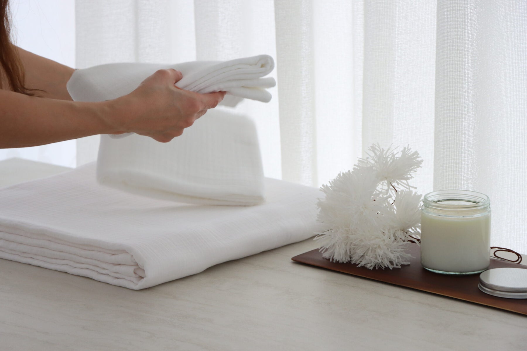 Beyaz Müslin Nevresim Seti