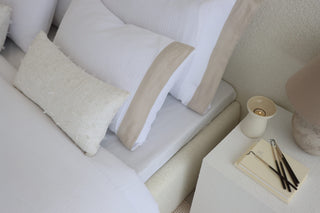 Vizon Renkli Bordürlü Müslin Pike