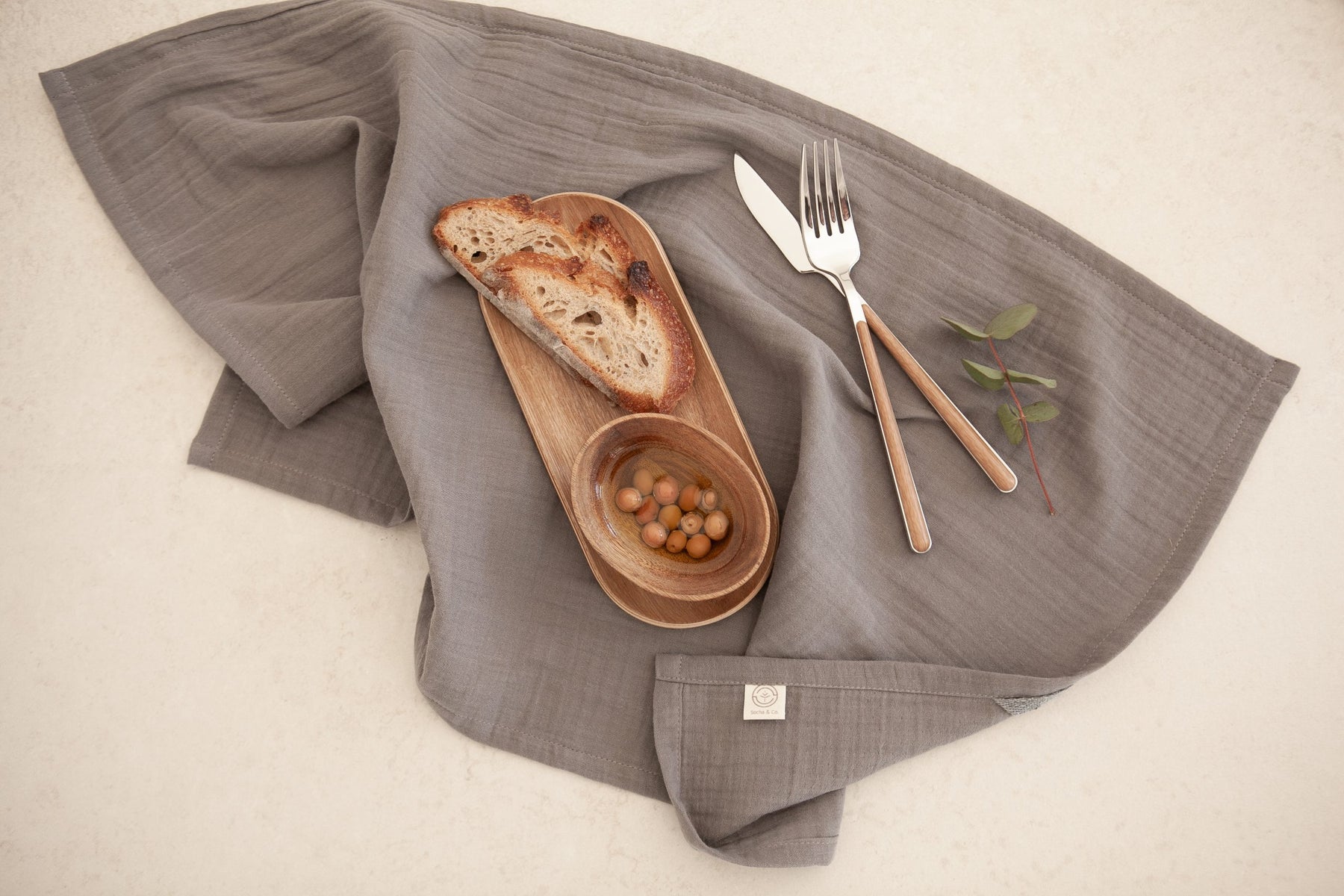 Koyu Vizon Müslin Peçete