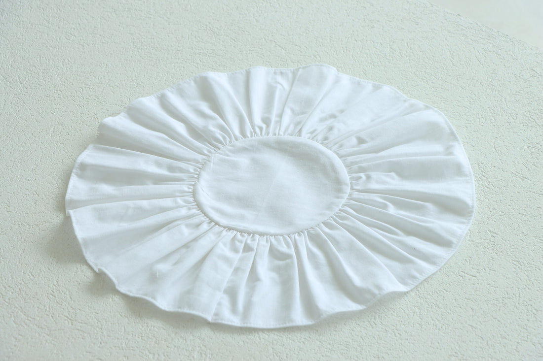 Beyaz Renk Fırfırlı Amerikan Servis