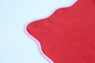 Pembe Biyeli Kırmızı Amerikan Servis 2’li Set