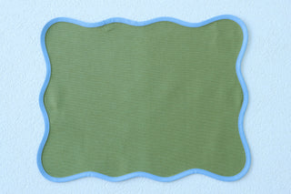 Mavi Biyeli Yeşil Amerikan Servis 2’li Set