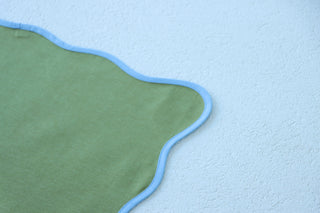 Mavi Biyeli Yeşil Amerikan Servis 2’li Set