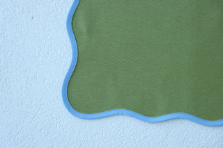 Mavi Biyeli Yeşil Amerikan Servis 2’li Set