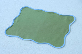 Mavi Biyeli Yeşil Amerikan Servis 2’li Set