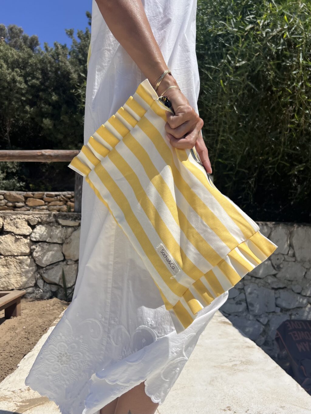 Çizgili El Çantası